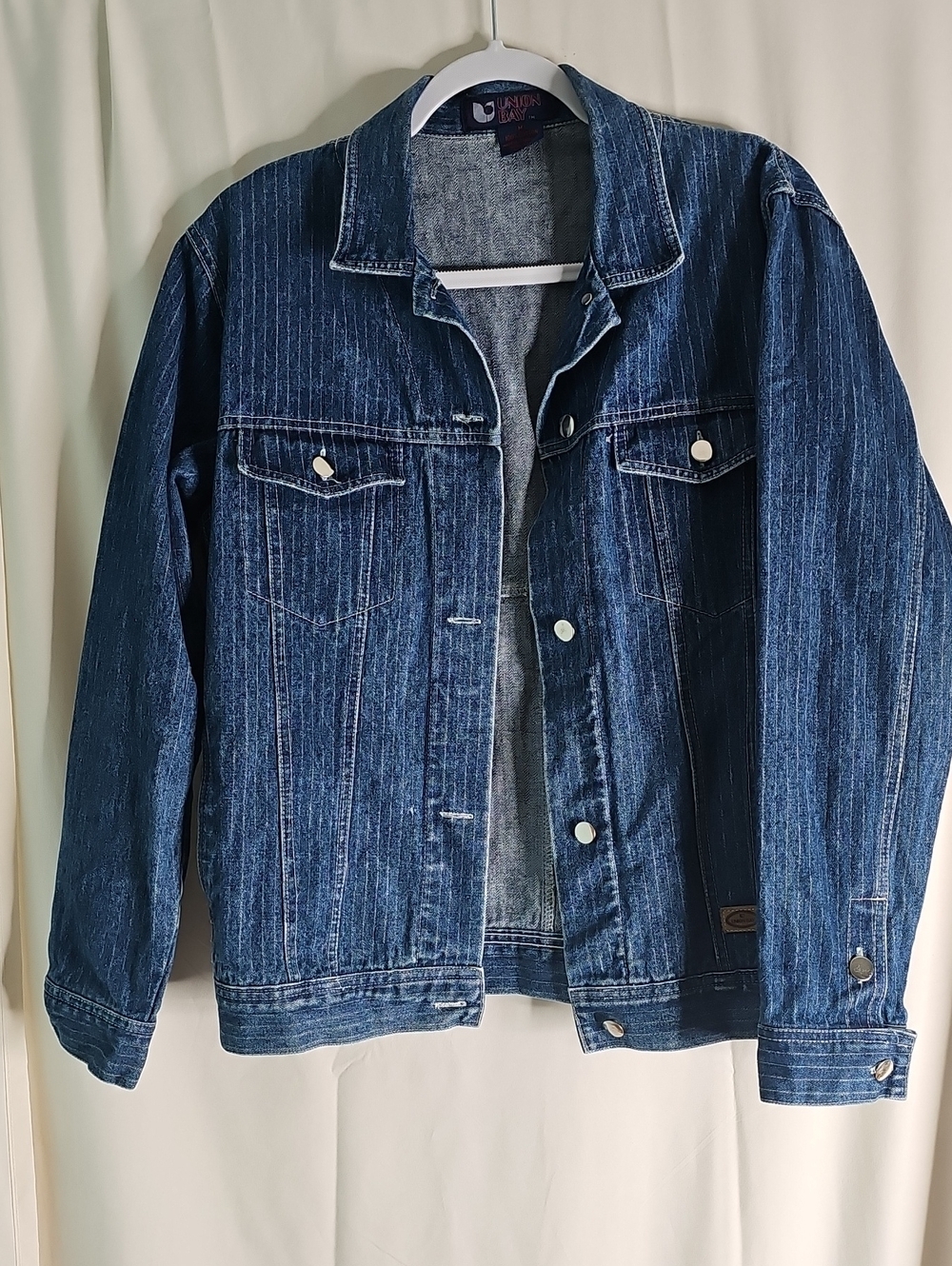 Y2K UNIONBAY 100% Cotton Women's Dark Blue Denim Jacket